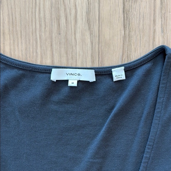 Vince | Navy Blue | A-Line Midi Dress Scoop Neck | M - Picture 2 of 9